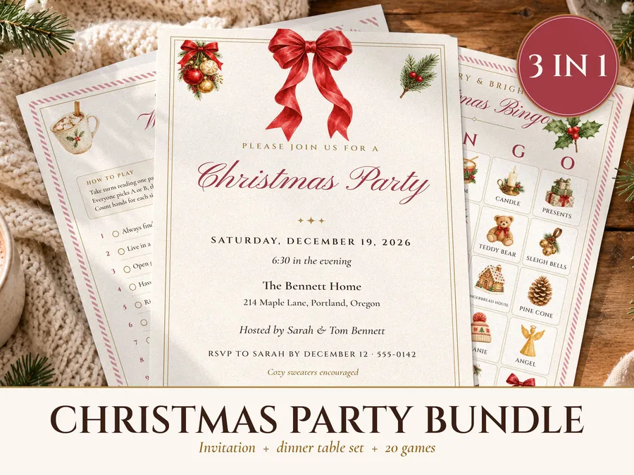 Christmas printables by Dear Forever