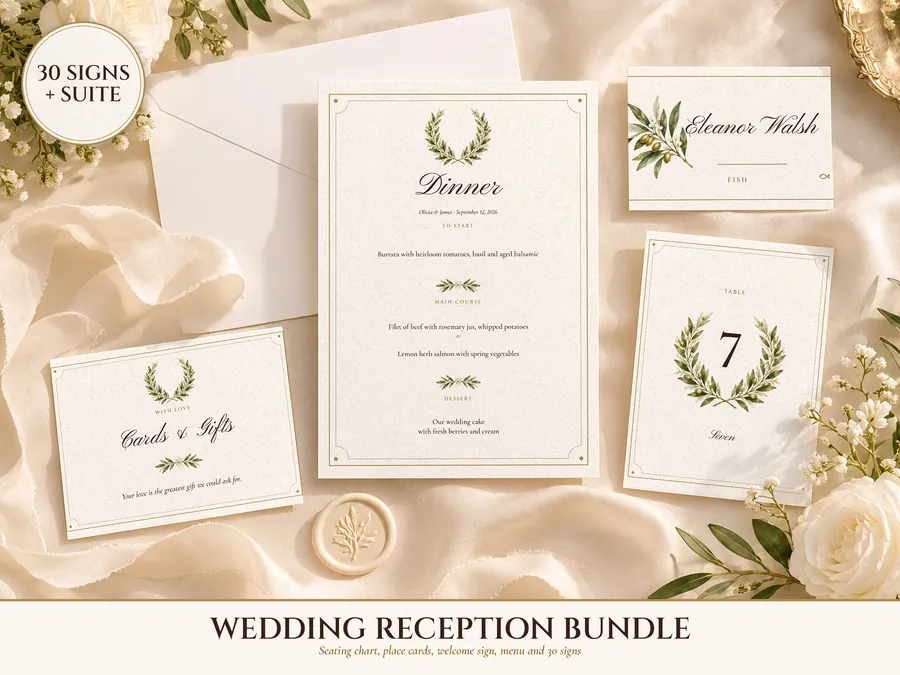 Wedding day printables by Dear Forever